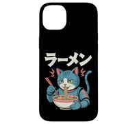 Custodia per iPhone 14 Plus Gatto Ramen Cyborg Giapponese Estetica Mecha Anime Gatto