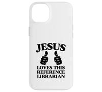 Custodia per iPhone 14 Plus Gesù ama questa chiesa cristiana bibliotecaria di riferimento