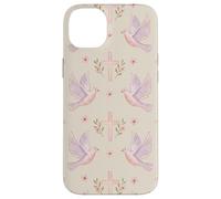 Custodia per iPhone 14 Plus Gesù Fede Croce Colomba Floreale Rosa Preghiera Donna Style