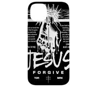 Custodia per iPhone 14 Plus Gesù perdona Cristiano Risorto Salvatore Fede Pasqua