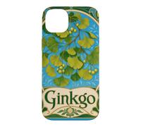 Custodia per iPhone 14 Plus Ginkgo Biloba Art Nouveau Foglie botaniche