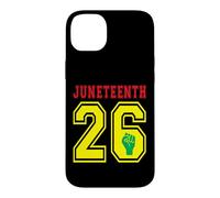 Custodia per iPhone 14 Plus Giugno 2026 Black African American Freedom Day Giugno 17