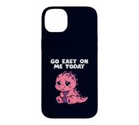 Custodia per iPhone 14 Plus Go Easy On Me Today Simpatico dinosauro divertente supporto emotivo