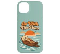 Custodia per iPhone 14 Plus Go With The Flow Sea Otter Retro Animal