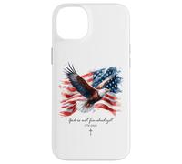 Custodia per iPhone 14 Plus GOD is Not Finished Yet - Vintage Watercolor Eagle 1776