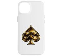 Custodia per iPhone 14 Plus Golden Spade Sunglasses Poker Casino Lucky Symbol
