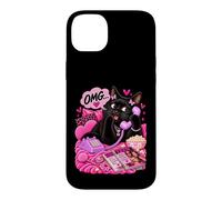 Custodia per iPhone 14 Plus Gossip Cats Purr-ty Y2K - Umorismo rosa