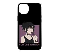 Custodia per iPhone 14 Plus Goth Ragazza Estate Scuro Occulto Emo Anime Manga