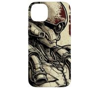 Custodia per iPhone 14 Plus Grafica giapponese vintage Mecha: Ciclope ingombrante
