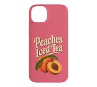 Custodia per iPhone 14 Plus Grafica souvenir retrò con tè freddo alla Georgia Peaches