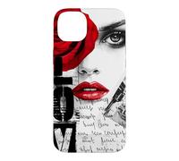 Custodia per iPhone 14 Plus Grafica streetwear Dark Romance, Gothic Red Rose Lover