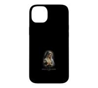 Custodia per iPhone 14 Plus Grazia nelle sue mani Vergine Maria Gigli Arte Cattolica