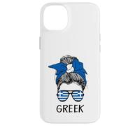 Custodia per iPhone 14 Plus Greek Girl Greek Heritage Greece Flag
