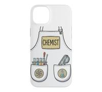 Custodia per iPhone 14 Plus Grembiule divertente per insegnante di scienze chimico, costume di Halloween