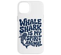Custodia per iPhone 14 Plus Groovy Balena Shark Spirit Animal Retro Art