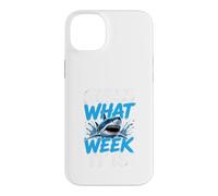 Custodia per iPhone 14 Plus Guess What Week it is - Cool Cartoon Shark Graphic