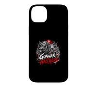 Custodia per iPhone 14 Plus Gunnar E Hallgerd Viking Norse Saga Heroes