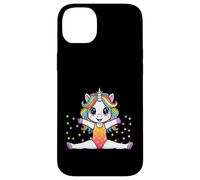 Custodia per iPhone 14 Plus Gymnastic Unicorn Cute Rainbow Kawaii Aesthetic Gymnast Girl