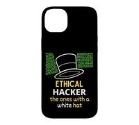 Custodia per iPhone 14 Plus Hacker etico quelli con un White Hat Cybersecurity