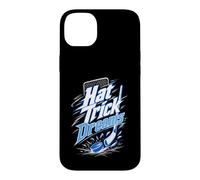 Custodia per iPhone 14 Plus Hat Trick Dreams Giocatore Hockey Puck Bastoni