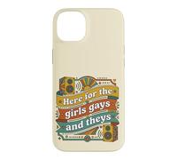 Custodia per iPhone 14 Plus Here for The Girls Gays and Theys Retro LGBTQ