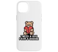 Custodia per iPhone 14 Plus HO BISOGNO DI UN ABBRACCIO DA UN CATTIVO ORSACCHIOTTO Pixel Broken Heart