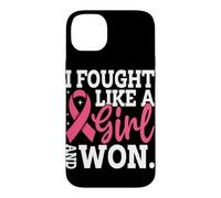 Custodia per iPhone 14 Plus Ho combattuto come una ragazza e ho vinto