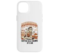 Custodia per iPhone 14 Plus Hobby Runner Suffer Marathon Ironic Citazione