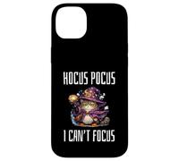 Custodia per iPhone 14 Plus Hocus Pocus I Can't Focus Funny ADHD Cat Saying Humor