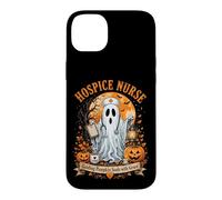 Custodia per iPhone 14 Plus Hospice Infermiera Fantasma Halloween Zucca Cura Design