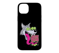 Custodia per iPhone 14 Plus "Howling Wolf" Retro Biker Lowbrow Wolves Rockabilly 50s