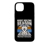 Custodia per iPhone 14 Plus Husky Molting Stagione Quantità normale Husky divertente