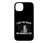 Custodia per iPhone 14 Plus I Did Math The Answer is Cat Mathematics Funny Math Cat