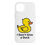 Custodia per iPhone 14 Plus I Don't Give a Duck, Cool Yellow Duck Illustration Graphic