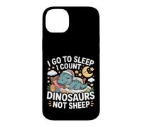 Custodia per iPhone 14 Plus I Go To Sleep I Count Dinosaurs Not Sheep Sogni