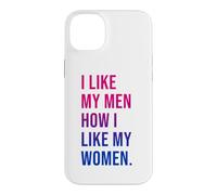 Custodia per iPhone 14 Plus I Like My Men How I Like My Women Bisexual Pride Bi Pride