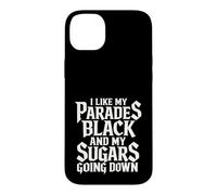 Custodia per iPhone 14 Plus I Like My Parades Black And My Sugars Going Down Emo Goth