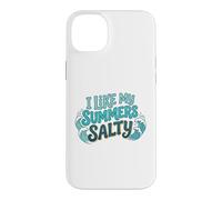 Custodia per iPhone 14 Plus I Like My Summers Salty Beach Lover Ocean Cute Vacation