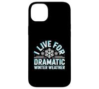 Custodia per iPhone 14 Plus I Live For Dramatic Winter Weather Snowstorm Amante