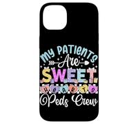 Custodia per iPhone 14 Plus I miei pazienti sono dolci cuori Peds Crew