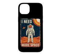 Custodia per iPhone 14 Plus I Need More Space Divertente Astronauta Pianeti Galaxy Universo