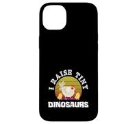 Custodia per iPhone 14 Plus I Raise Tiny Dinosaurs Funny Chicken Mom Retro Vintage
