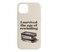 Custodia per iPhone 14 Plus I Survived The Age of Rewinding: Funny Retro Cassette Humor