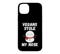 Custodia per iPhone 14 Plus I vegani mi hanno rubato il naso Natale Divertimento