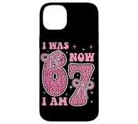 Custodia per iPhone 14 Plus I Was 6 Now I Am 7 funny 7th Birthday party girls boys party