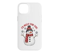 Custodia per iPhone 14 Plus I'd Melt For You Snowman Winter Holiday Christmas