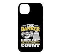 Custodia per iPhone 14 Plus Il banchiere che fa ogni transazione contare banchiere