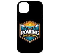 Custodia per iPhone 14 Plus Il canottaggio alimenta il mio motto dell'atleta della squadra Soul Row