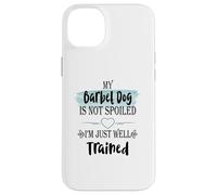 Custodia per iPhone 14 Plus Il mio cane Barbet non è viziato, sono ben addestrato umorismo per animali domestici