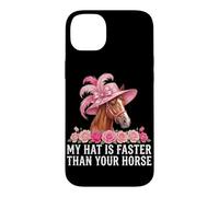 Custodia per iPhone 14 Plus Il mio cappello è più veloce del tuo cavallo Derby Day Horse Racing